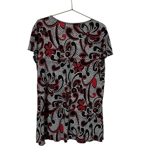 Perseption Y2K Jersey Abstract Babydoll Top Size 2X Whimsigoth Fairy Grunge - Picture 2 of 4